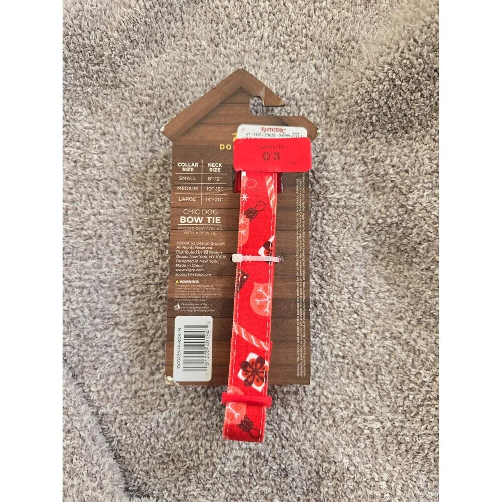 Doghaus Chic Dog Bow Tie Collar- Size Medium
